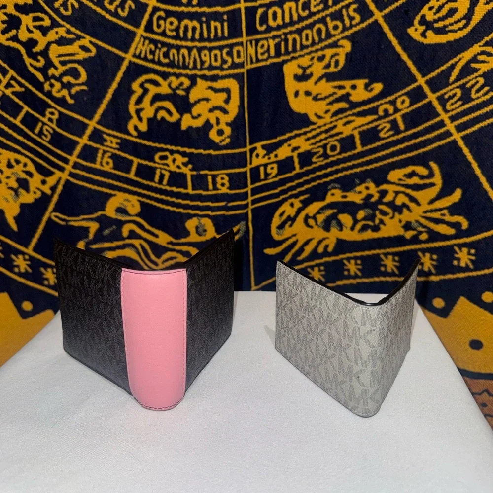 Michael Kors Black and Pink Wallet and Card Holder - Picture 2 of 3